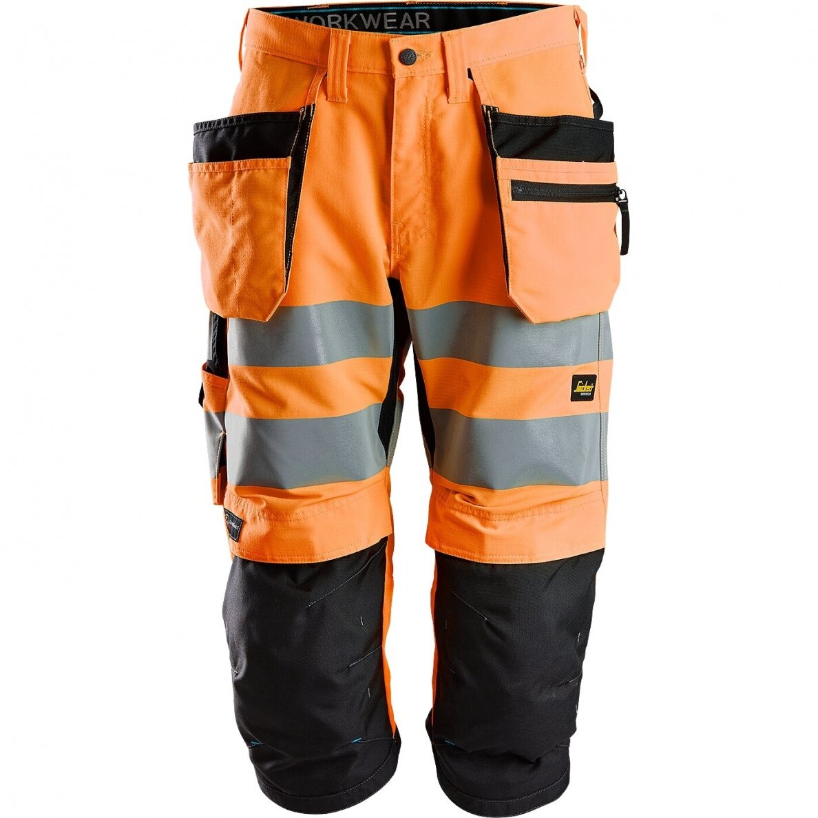Darba bikses ar piekarināmām kabatām LiteWork Hi-Vis SNICKERS WORKWEAR, 2. klase Darba bikses ar piekarināmām kabatām LiteWork Hi-Vis SNICKERS WORKWEAR, 2. klase