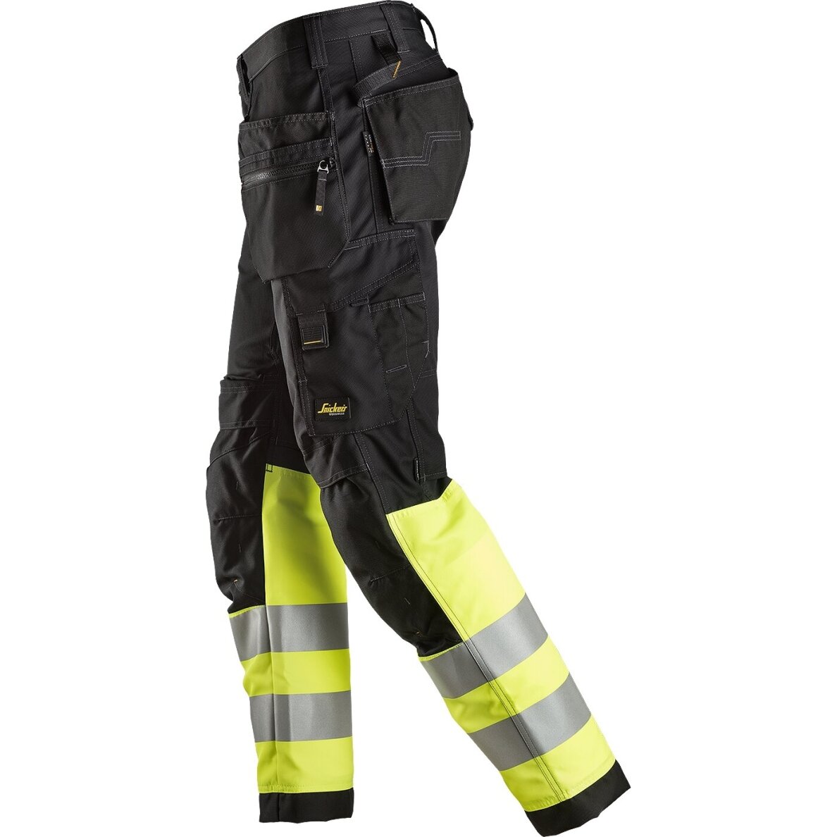 Darba bikses ar piekarināmām kabatām SNICKERS WORKWEAR AllroundWork Hi-Vis 3
