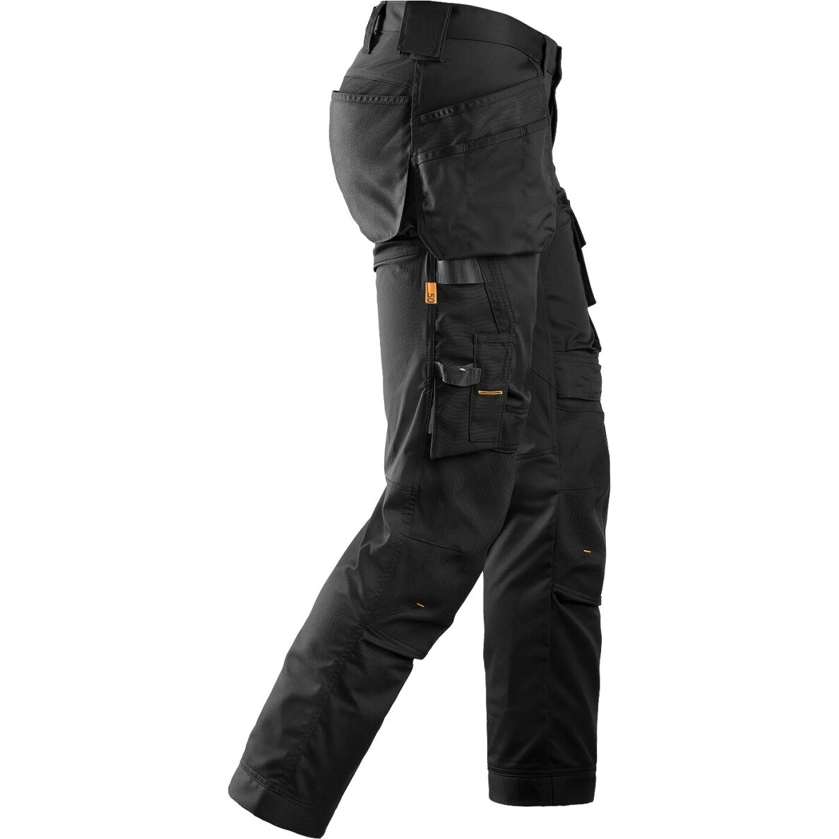 Darba bikses no elastīga auduma ar iekarināmām kabatām SNICKERS WORKWEAR AllroundWork Black 2 Darba bikses no elastīga auduma ar iekarināmām kabatām SNICKERS WORKWEAR AllroundWork Black 2