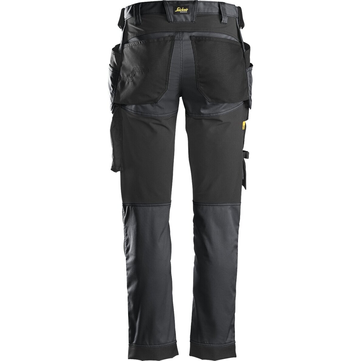 Darba bikses no elastīga auduma ar piekarināmām kabatām SNICKERS WORKWEAR AllroundWork, pelēkas 1