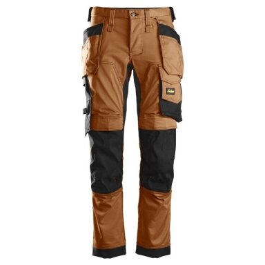Darba bikses no elastīga auduma, ar iekarināmām kabatām SNICKERS WORKWEAR AllroundWork White