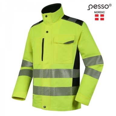 Darbo švarkas PESSO DS135 Uranus, geltonas Darbo švarkas PESSO DS135 Uranus, geltonas