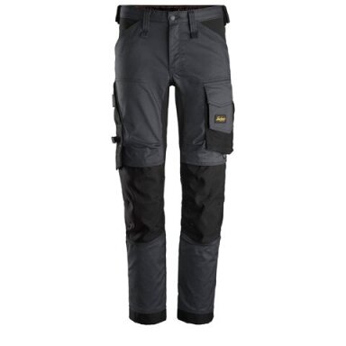 SNICKERS WORKWEAR AllroundWork 6341 darba bikses no elastīga auduma, tumši pelēkas