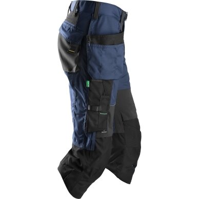 Darba bikses ar iekarināmām kabatām FlexiWork SNICKERS WORKWEAR zilas 2