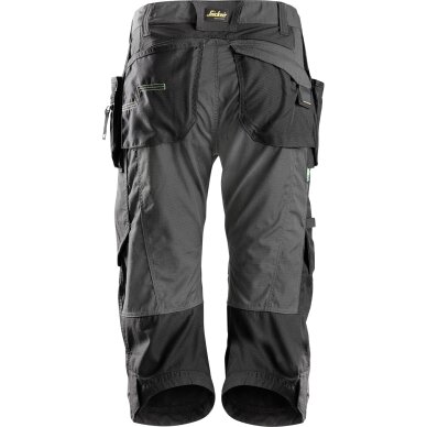 Darba bikses ar piekarināmām kabatām FlexiWork SNICKERS WORKWEAR, pelēkas 1 Darba bikses ar piekarināmām kabatām FlexiWork SNICKERS WORKWEAR, pelēkas 1