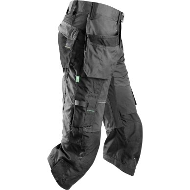 Darba bikses ar piekarināmām kabatām FlexiWork SNICKERS WORKWEAR, pelēkas 2 Darba bikses ar piekarināmām kabatām FlexiWork SNICKERS WORKWEAR, pelēkas 2