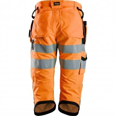 Darba bikses ar piekarināmām kabatām LiteWork Hi-Vis SNICKERS WORKWEAR, 2. klase 1