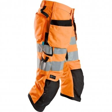 Darba bikses ar piekarināmām kabatām LiteWork Hi-Vis SNICKERS WORKWEAR, 2. klase 2 Darba bikses ar piekarināmām kabatām LiteWork Hi-Vis SNICKERS WORKWEAR, 2. klase 2