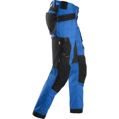 Darba bikses no elastīga auduma ar iekarināmām kabatām SNICKERS WORKWEAR AllroundWork, zilas 2