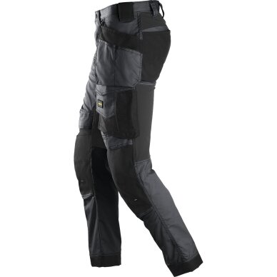 Darba bikses no elastīga auduma ar piekarināmām kabatām SNICKERS WORKWEAR AllroundWork, pelēkas 3