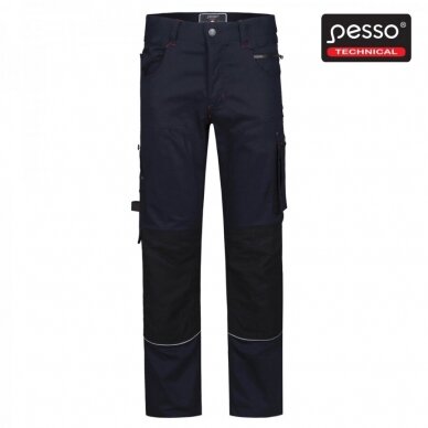 Darbo kelnės PESSO KD215M stretch, mėlynos 2