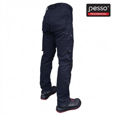 Darbo kelnės PESSO KD215M stretch, mėlynos 1