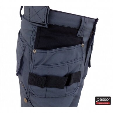 Darba bikses Pesso KDP110P, pelēkas 2 Darba bikses Pesso KDP110P, pelēkas 2