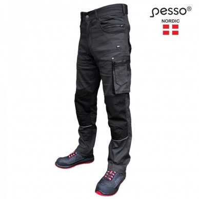 Darba bikses PESSO KDSTRETCHP stretch, pelēkas