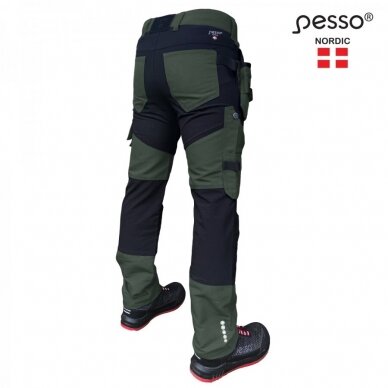 Darbo kelnės Pesso TITAN Flexpro KD125Z, chaki 1 Darbo kelnės Pesso TITAN Flexpro KD125Z, chaki 1