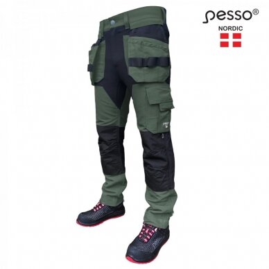 Darbo kelnės Pesso TITAN Flexpro KD125Z, chaki Darbo kelnės Pesso TITAN Flexpro KD125Z, chaki