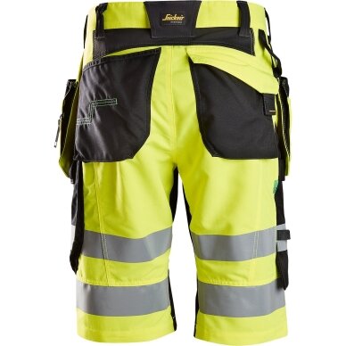 Darba šorti ar piekarināmām kabatām FlexiWork Hi-Vis SNICKERS WORKWEAR, 1. klase 1 Darba šorti ar piekarināmām kabatām FlexiWork Hi-Vis SNICKERS WORKWEAR, 1. klase 1