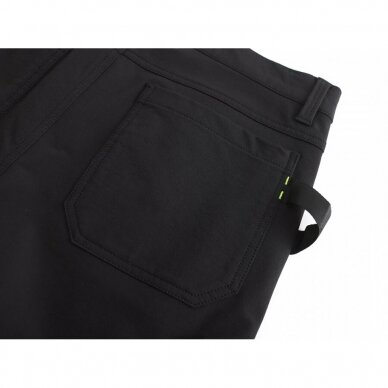 Darbo šortai Pesso Mercury Stretch KS145B iš tvirto nailoninio audinio su elastanu, juodi 8 Darbo šortai Pesso Mercury Stretch KS145B iš tvirto nailoninio audinio su elastanu, juodi 8