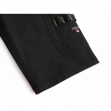 Darbo šortai Pesso Mercury Stretch KS145B iš tvirto nailoninio audinio su elastanu, juodi 4 Darbo šortai Pesso Mercury Stretch KS145B iš tvirto nailoninio audinio su elastanu, juodi 4