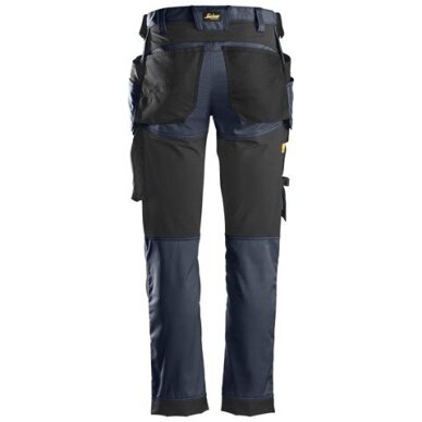 Darba bikses no elastīga auduma, ar karājamām kabatām SNICKERS WORKWEAR 6241 AllroundWork, tumši zilas 1 Darba bikses no elastīga auduma, ar karājamām kabatām SNICKERS WORKWEAR 6241 AllroundWork, tumši zilas 1