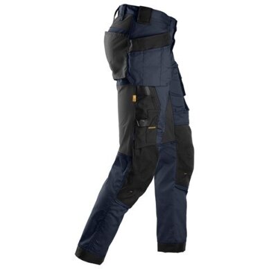 Darba bikses no elastīga auduma, ar karājamām kabatām SNICKERS WORKWEAR 6241 AllroundWork, tumši zilas 2