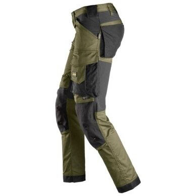 SNICKERS WORKWEAR AllroundWork 6341 elastīgas darba bikses, haki krāsā 2