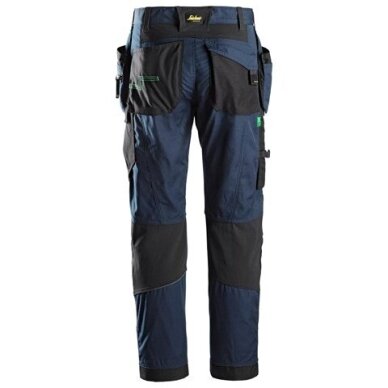 SNICKERS WORKWEAR FlexiWork 6902 darba bikses ar karājamām kabatām, tumši zilas 1 SNICKERS WORKWEAR FlexiWork 6902 darba bikses ar karājamām kabatām, tumši zilas 1