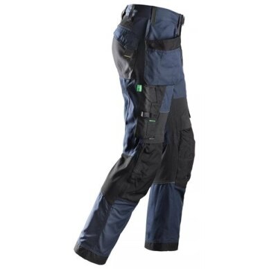 SNICKERS WORKWEAR FlexiWork 6902 darba bikses ar karājamām kabatām, tumši zilas 3 SNICKERS WORKWEAR FlexiWork 6902 darba bikses ar karājamām kabatām, tumši zilas 3