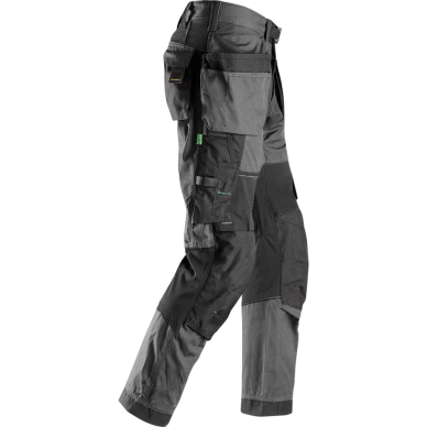 SNICKERS WORKWEAR FlexiWork 6902 darba bikses ar karājamām kabatām, tumši pelēkas 3 SNICKERS WORKWEAR FlexiWork 6902 darba bikses ar karājamām kabatām, tumši pelēkas 3