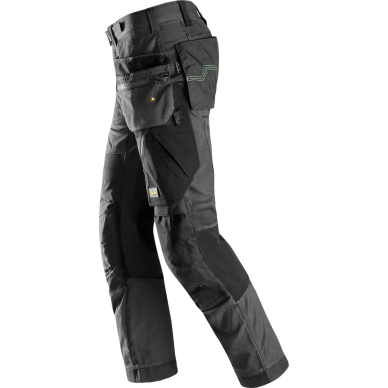SNICKERS WORKWEAR FlexiWork 6902 darba bikses ar karājamām kabatām, tumši pelēkas 2 SNICKERS WORKWEAR FlexiWork 6902 darba bikses ar karājamām kabatām, tumši pelēkas 2