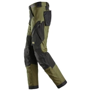 SNICKERS WORKWEAR FlexiWork 6903 darba bikses, haki 2 SNICKERS WORKWEAR FlexiWork 6903 darba bikses, haki 2
