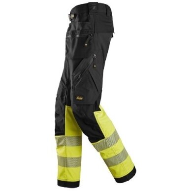 SNICKERS WORKWEAR Hi-Vis 6934 darba bikses no elastīga auduma, ar karājamām kabatām, 1. klase 2 SNICKERS WORKWEAR Hi-Vis 6934 darba bikses no elastīga auduma, ar karājamām kabatām, 1. klase 2