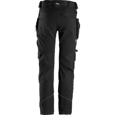 SNICKERS WORKWEAR FlexiWork 6972 darba bikses 3.0, ar noņemamām piekarināmām kabatām, melnas 2 SNICKERS WORKWEAR FlexiWork 6972 darba bikses 3.0, ar noņemamām piekarināmām kabatām, melnas 2