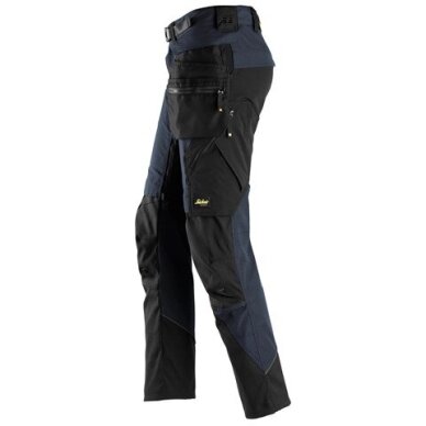 SNICKERS WORKWEAR FlexiWork 6972 darba bikses 3.0, ar noņemamām piekarināmām kabatām, tumši zilas 3