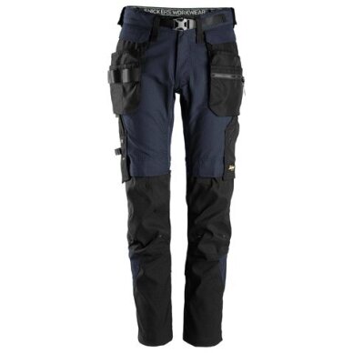 SNICKERS WORKWEAR FlexiWork 6972 darba bikses 3.0, ar noņemamām piekarināmām kabatām, tumši zilas SNICKERS WORKWEAR FlexiWork 6972 darba bikses 3.0, ar noņemamām piekarināmām kabatām, tumši zilas