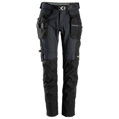 SNICKERS WORKWEAR FlexiWork 6972 darba bikses 3.0, ar noņemamām piekarināmām kabatām, tumši pelēkas SNICKERS WORKWEAR FlexiWork 6972 darba bikses 3.0, ar noņemamām piekarināmām kabatām, tumši pelēkas