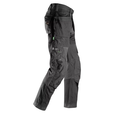 SNICKERS WORKWEAR FlexiWork 6902 darba bikses ar piekarināmām kabatām, melnas 3 SNICKERS WORKWEAR FlexiWork 6902 darba bikses ar piekarināmām kabatām, melnas 3