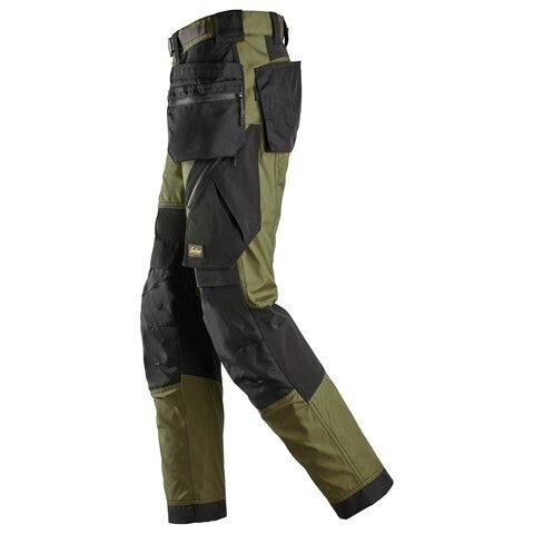 SNICKERS WORKWEAR FlexiWork 6902 darba bikses ar piekarināmām kabatām, haki krāsā 3 SNICKERS WORKWEAR FlexiWork 6902 darba bikses ar piekarināmām kabatām, haki krāsā 3