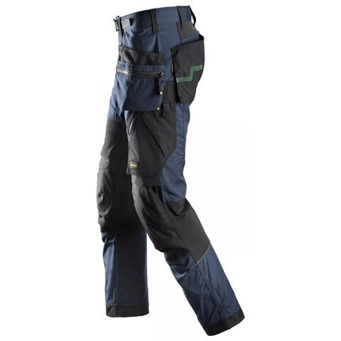 SNICKERS WORKWEAR FlexiWork 6902 darba bikses ar karājamām kabatām, tumši zilas 2 SNICKERS WORKWEAR FlexiWork 6902 darba bikses ar karājamām kabatām, tumši zilas 2