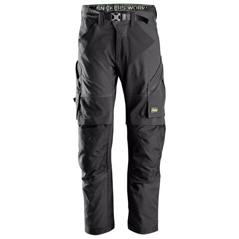 SNICKERS WORKWEAR FlexiWork 6903 darba bikses, melnas