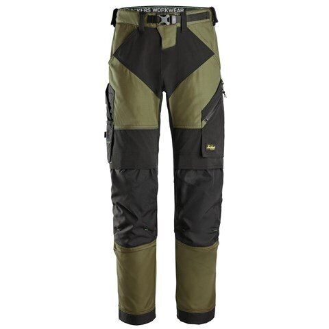 SNICKERS WORKWEAR FlexiWork 6903 darba bikses, haki