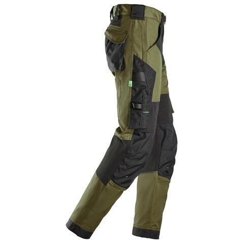 SNICKERS WORKWEAR FlexiWork 6903 darba bikses, haki 3 SNICKERS WORKWEAR FlexiWork 6903 darba bikses, haki 3