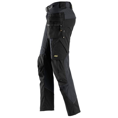 SNICKERS WORKWEAR FlexiWork 6972 darba bikses 3.0, ar noņemamām piekarināmām kabatām, tumši pelēkas 3