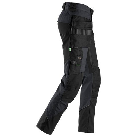 SNICKERS WORKWEAR FlexiWork 6972 darba bikses 3.0, ar noņemamām piekarināmām kabatām, tumši pelēkas 2