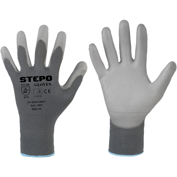 Darba cimdi PU-EKO GREY