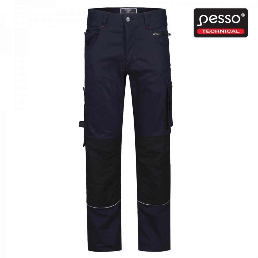 Darbo kelnės PESSO KD215M stretch, mėlynos 2 Darbo kelnės PESSO KD215M stretch, mėlynos 2