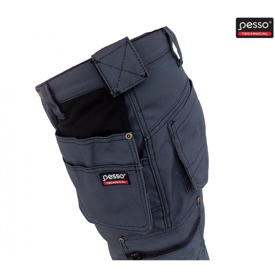 Darba bikses Pesso KDP110P, pelēkas 4 Darba bikses Pesso KDP110P, pelēkas 4
