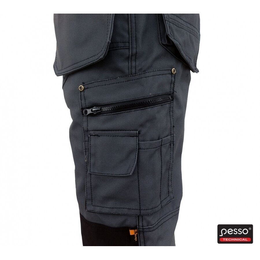 Darba bikses Pesso KDP110P, pelēkas 3 Darba bikses Pesso KDP110P, pelēkas 3