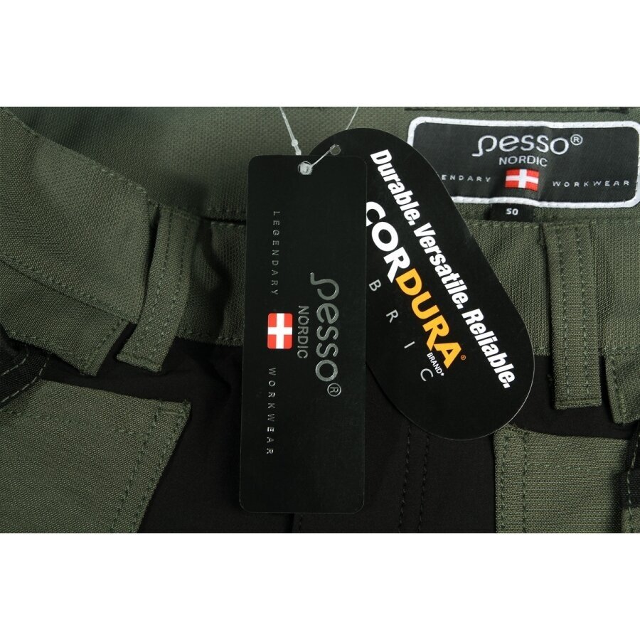 Darbo kelnės Pesso TITAN Flexpro KD125Z, chaki 20 Darbo kelnės Pesso TITAN Flexpro KD125Z, chaki 20