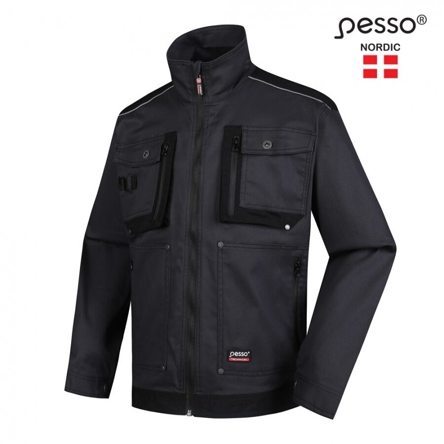 Darbo švarkas PESSO stretch DSSTRETCHPN, pilkas 1 Darbo švarkas PESSO stretch DSSTRETCHPN, pilkas 1